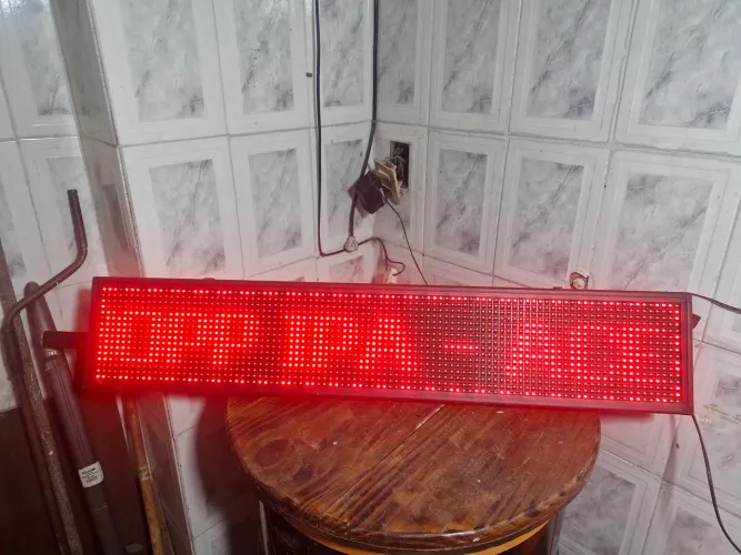 Letreiro led 1mx0.20