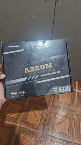Biostar A320MH - Placa-mãe com defeito | Para conserto ou peças