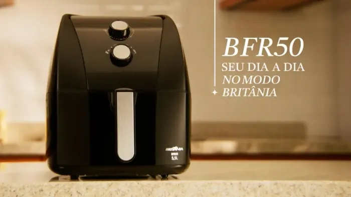 Air Fryer Britânia 5,5L BFR50 Redstone - Nova, Lacrada, com Nota Fiscal e Garantia