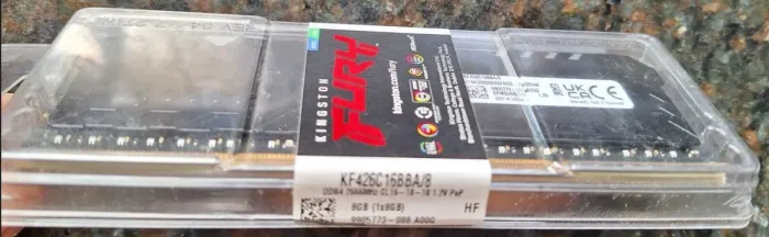 Memória DDR4 8GB 2666MHz, Kingston Fury Beast RGB, KF426C16BBA/8