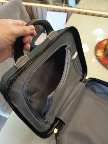 Frasqueira Necessaire De Mão Viagem Verde Escura Rigida (Usado)