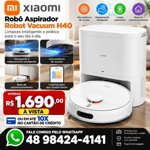 Rodo aspirador xiaomi vacuum H40 original na caixa