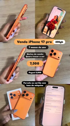 iPhone 17 pro 256gb seminovo