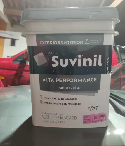Tinta acrílica branca Suvinil 18 litros