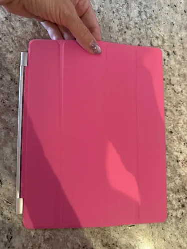 Capa Protetora de iPad Rosa Com Íma NOVA