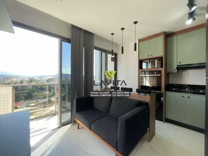Apartamento 01 dormitório TOTALMENTE MOBILIADO, para ALUGUEL no Edifício Cosmopolitan próx