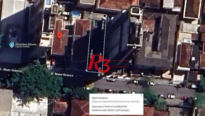 Terreno à venda, 300 m² por R$ 2.100.000,00 - Boqueirão - Santos/SP