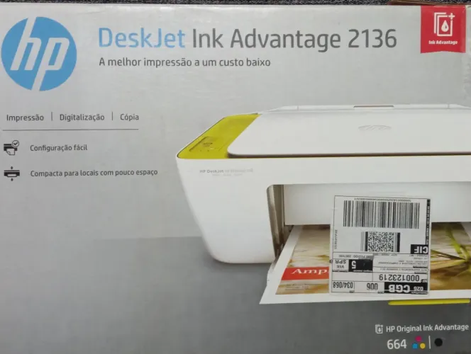 Impressora HP Multifuncional 2136 - Nunca usada 