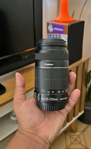 Lente Canon 55-250 com IS
