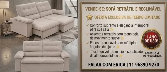 Sofá semi novo