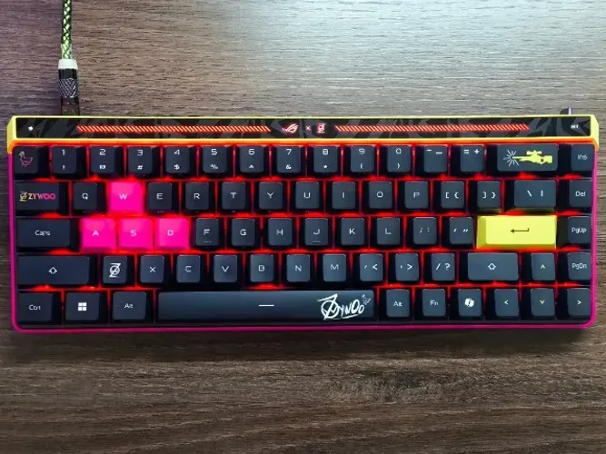 Teclado Magnético Asus ROG Falchion Ace HFX Zywoo Edition 8000hz