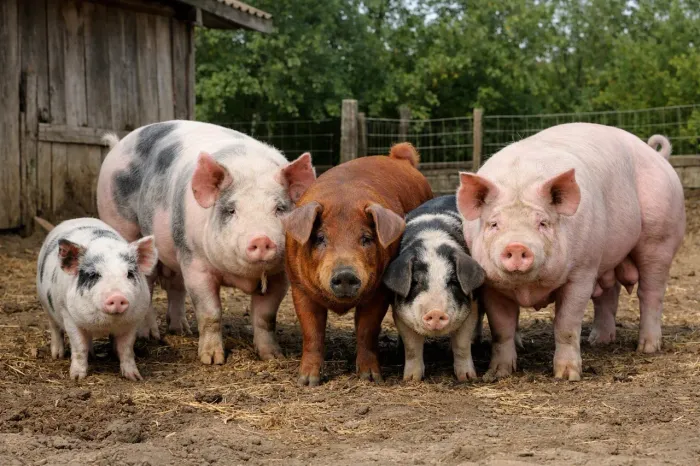 Porcos , Leitão , Carunchinho, Caipira, Pial