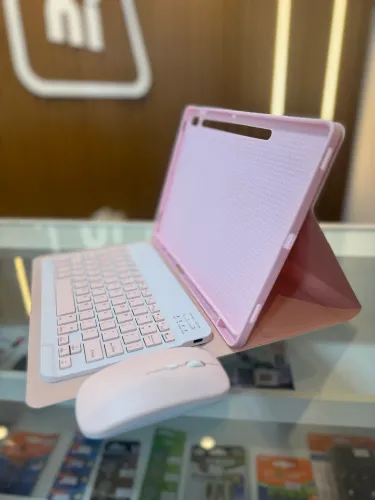Capa Tablet Samsung Tab S7 FE S8 Plus e S7+ c/ Teclado e Mouse 
