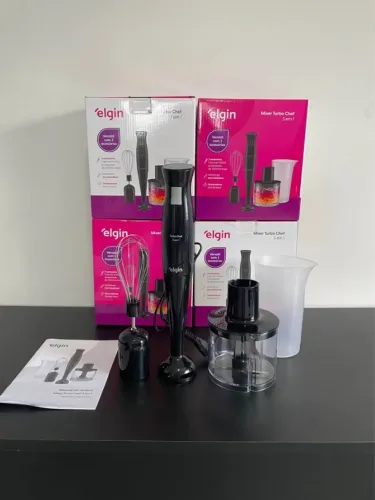 Mixer Vertical Turbo Chef Elgin 3 em 1 200W Novo a Pronta Entrega