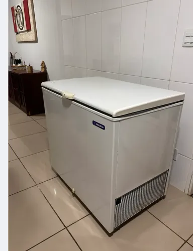 Freezer horizontal 1 porta 293 litros Metalfrio- Gelando normal