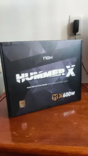 Fonte NOX Hummer X 600W Semi Modular 80 Plus Bronze