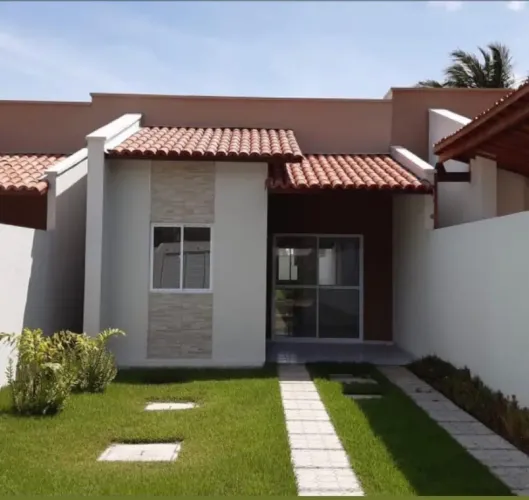 Casa Plana Com 3 Quartos No Eusébio  A Partir De R$ 315 Mil! Cód. 1BN4N3E