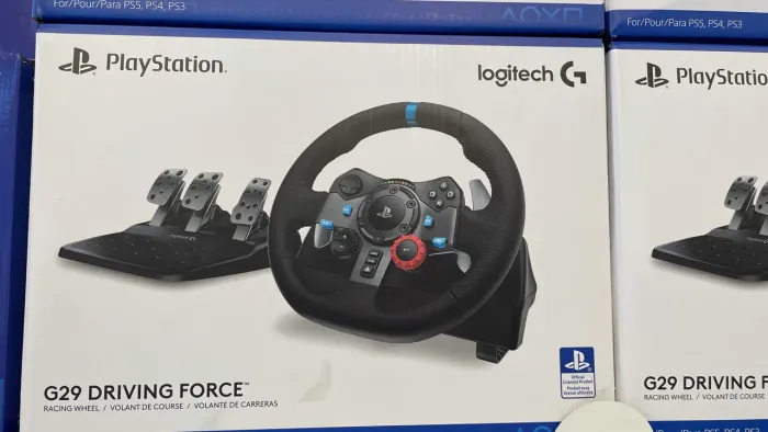 G29 Driving Force Logitech Cor Preto controle Volante Ps4 Ps5