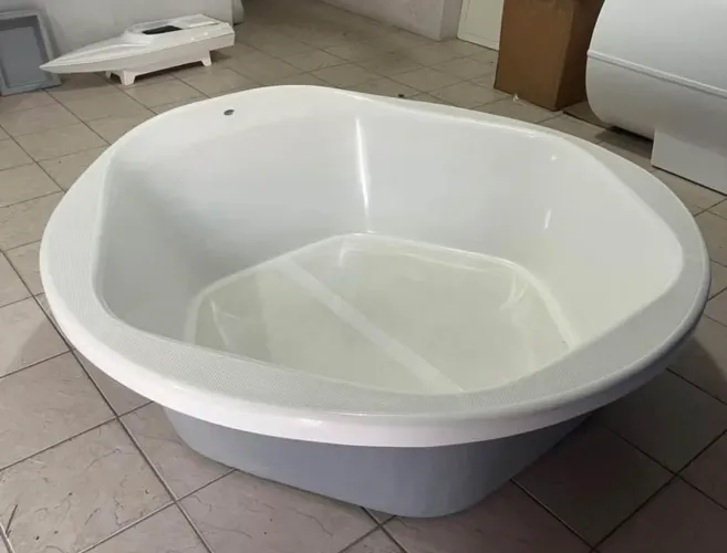 Banheira grande de fibra de vidro