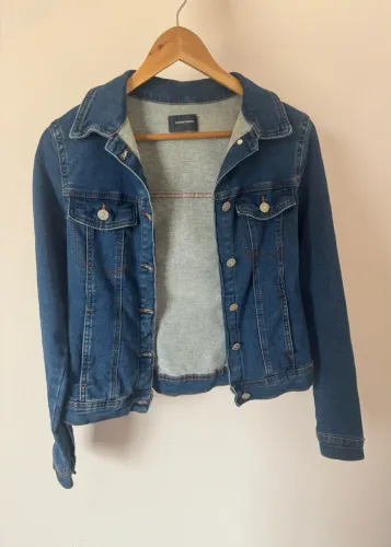 Jaqueta jeans escuro feminina Marfinno PP (34)