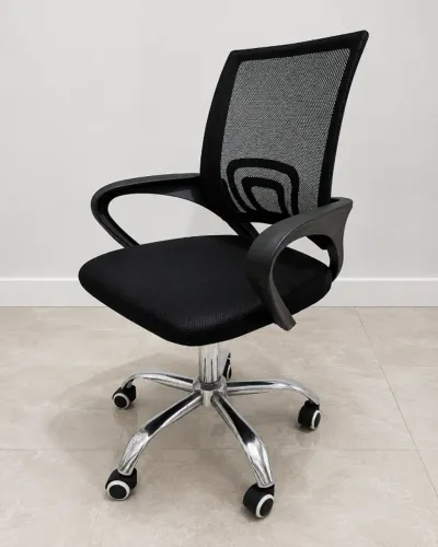 Cadeira escritório ergonômica preta