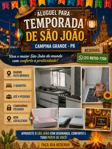 Aluguel Para São João de Campina Grande