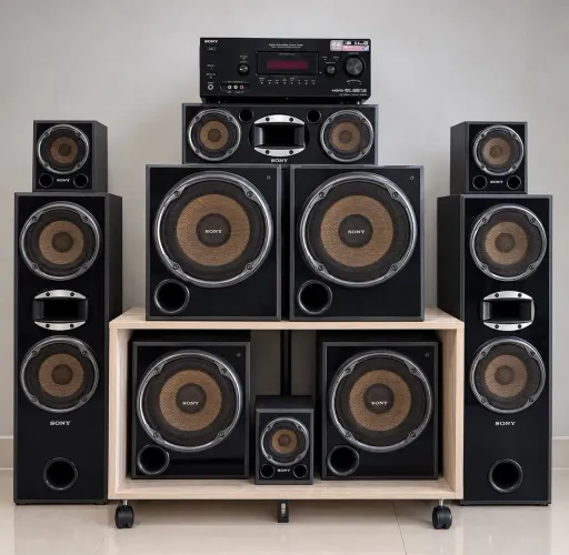 Sony Muteki 6.4 Canais STR-K1600 + 4 Subwoofers SA-WP16