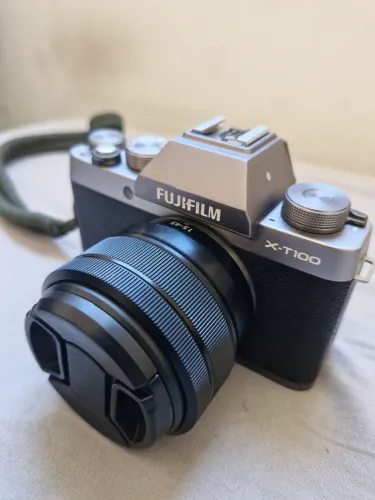 Kit fujifilm xt100,  lentes Fujinon 50-230 e 35 mm. Acessórios K&F Concept.  Lente 35mm