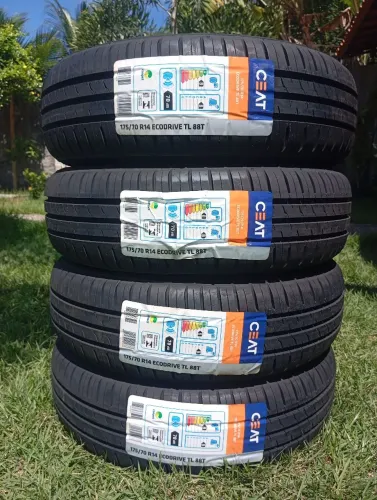 4 Pneus 175/70/14 CEAT ECODRIE novos originais