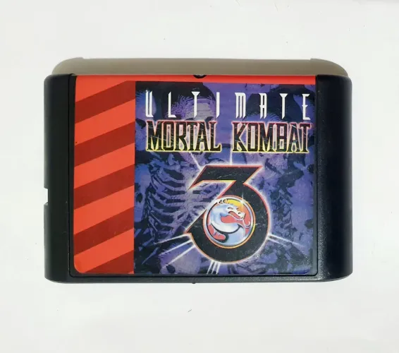 ULTIMATE MORTAL KOMBAT 3 JOGO PARA MEGA DRIVE E SEGA GENESIS CARTUCHO ZERADO