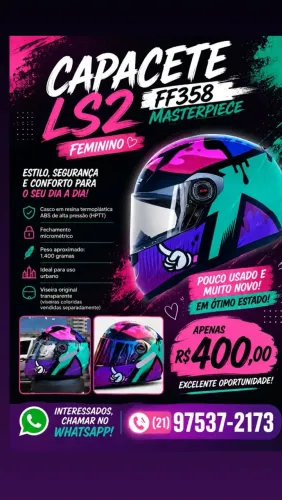Capacete feminino 