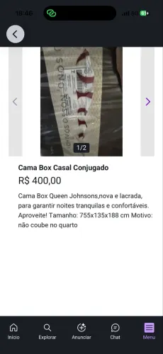 Cama Box conjugada casal