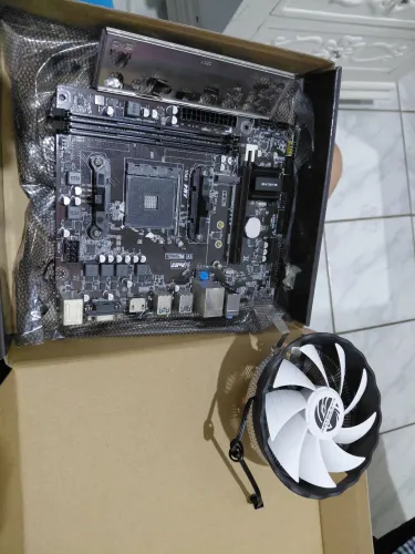 Kit upgrade placa mae a320 am4 + ryzen 5 PRO 4655g 4,2ghz + cooler