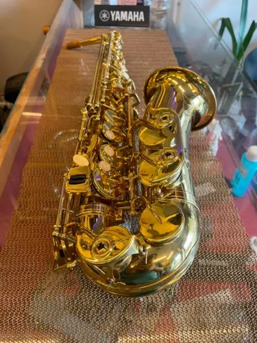 Sax Alto Baldassare Laqueado - Completo - Com Case e Boquilha