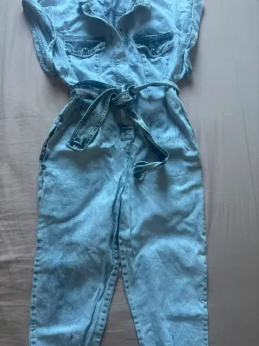 Macacão jeans open