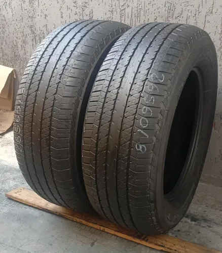 Pneu 265/60 aro 18 Bridgestone Dueller camionete semi-novos