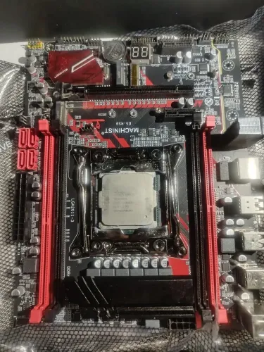Vendo placa mãe machinist E5 rs9 com processador xeon E5 2680v4.