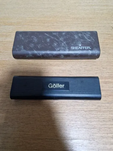 Lote 2 Estojos Antigos para Canetas - Sheaffer e Göller (Vintage / Coleção)