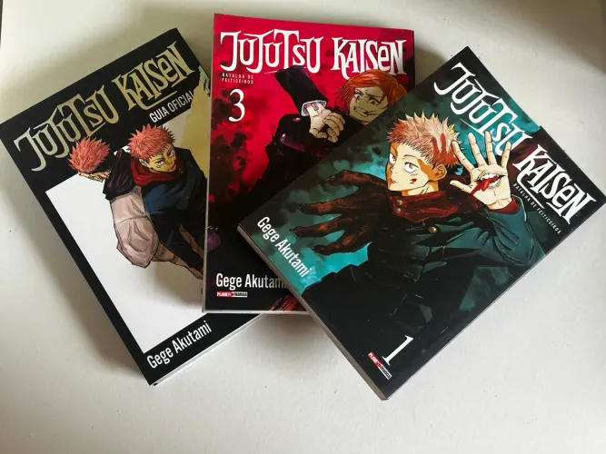 Jujutso kaisen: guia oficial, volume 1 e volume 3