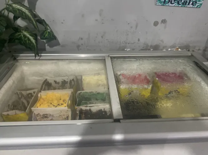Frizzer vertical mais balcao  açaí completo