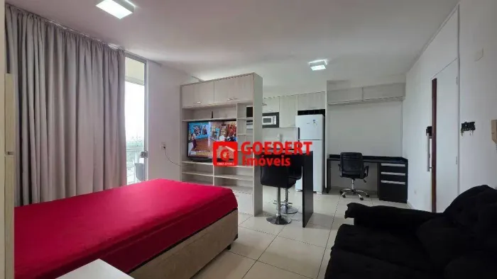 Apartamento Studio MOBILIADO Condomínio First com 1 dormitório para alugar, 38 m² por R$ 3