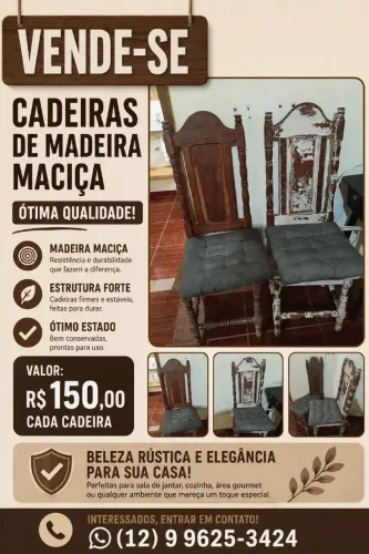 Cadeira rústica 
