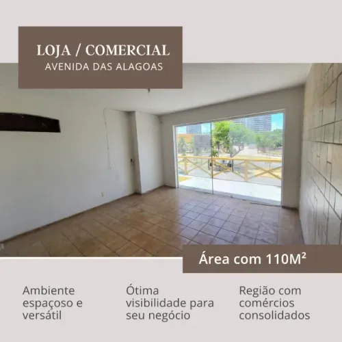 Alugo Ponto, Loja, Espaço Comercial com 110m² em Avenida Movimentada de Neópolis
