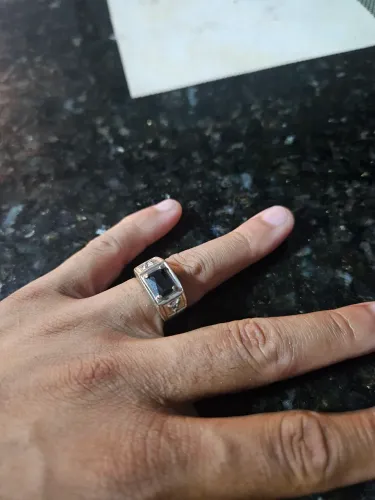 Dedeira de Prata com Pedras 