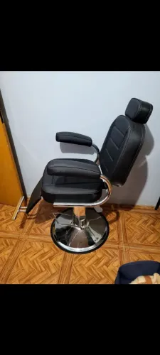Cadeira barbeiro profissional reclinável