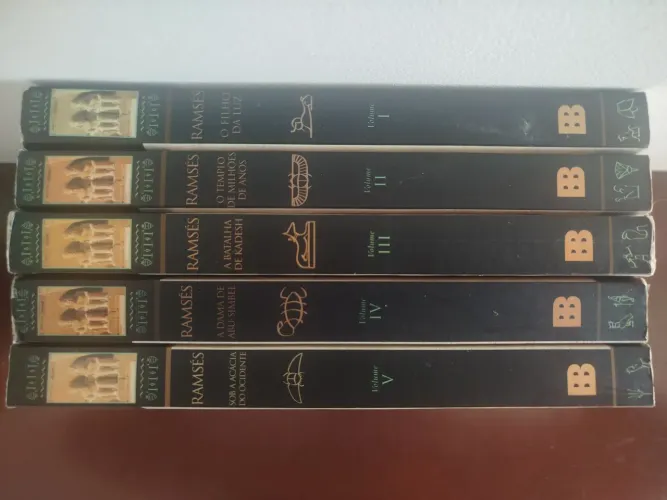 christian jacq ramses colecao completa com 5 volumes