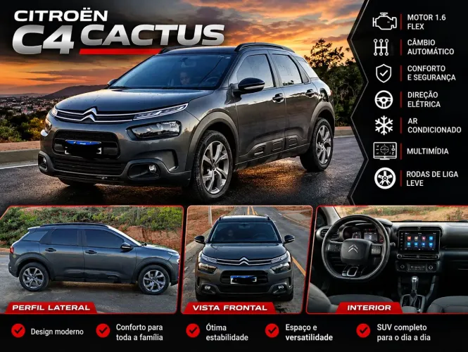 Citroen C4 Cactus Feel Pack 1.6 16V Flex AUT 2023