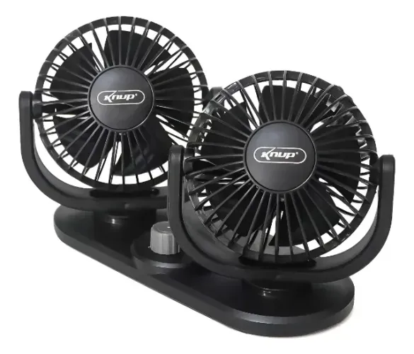 Ventilador Carro Automotivo Duplo Alto Fluxo Ar 12