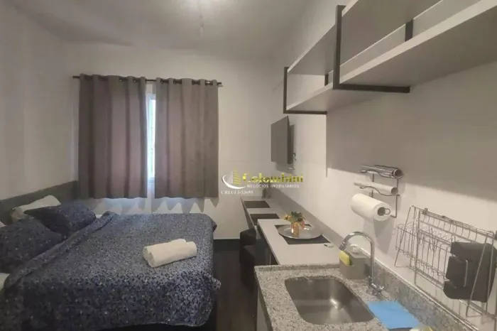 Studio Mobiliado com 1 dormitório à venda, 24 m² - Barcelona - São Caetano do Sul/SP