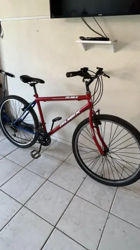 Bicicleta aro 26 Azul + vermelho